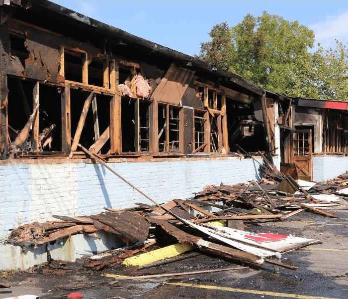 commercial property with fire damage in Oviedo, Florida